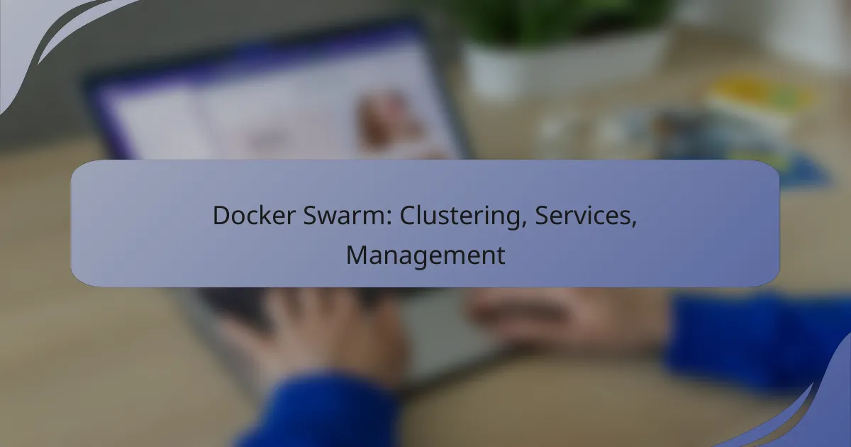 Docker Swarm: Clustering, Services, Management